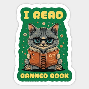 I read banned books Sticker